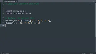 Calculate standard deviation in Python Python Examples Python Coding Tutorial Python Interview