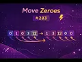 Move Zeroes LeetCode 283 Two Pointer Approach Explained