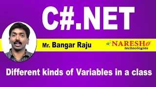 Different kinds of Variables in a class C NET Tutorial