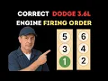Dodge 3 6 Firing Order V6 Pentastar Engine Cylinder Numbers Explained