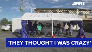 LaPlace restaurant serving community from under tents