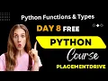 Python Placement Training Python Full Course 2024 Python Functions Types Placementdrive