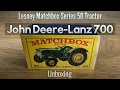 Lesney Matchbox Series 50 Tractor John Deere-Lanz 700 unboxing and review