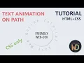 Text Animation on Circle HTML CSS No JavaScript