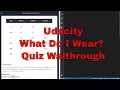 Udacity - What do I wear Quiz Walkthrough