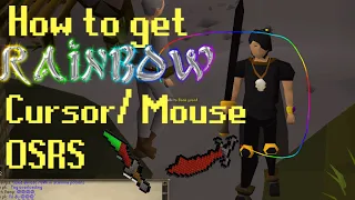 How to custom cursor rainbow mouse trail OSRS Runelite