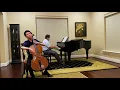 Mendelssohn Song Without Words for Cello and Piano in D Major, Op. 109 - James Baik