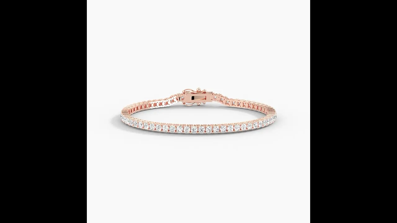 5 CTW Lab-Grown Diamond Tennis Bracelet in 14K Gold/Platinum – Classic & Timeless