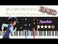 Your Name OST - Sparkle - Hard Piano Tutorial + Sheets