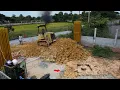 Download Lagu Start Amazing Landfill! Skill Dozer D30P Push Soil Filling Flood Landlord with 5T Dump Truck Unload