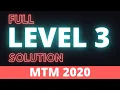 Full Level 3 solution of Master the Mainframe 2020 IBM MTM 2020