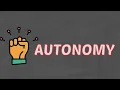 What Does AUTONOMY Means Meanings And Definitions With Example in ENGLISH