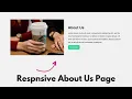 Creative Responsive About Us Page In HTML CSS About Us Page Design HTML CSS