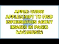 Apple Using AppleScript to find information about images in Pages documents