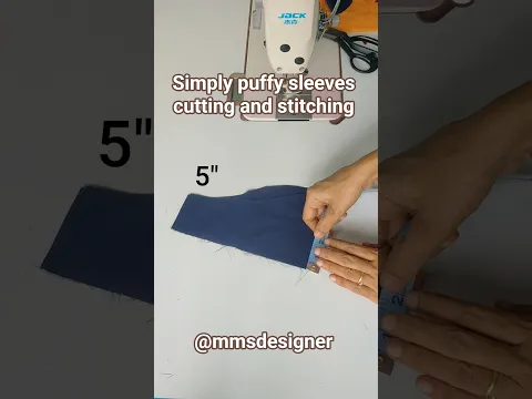 trendy Simple puffy sleeves design cutting & stitching #Puffsleevesdesign #Raasibuttahands #shorts