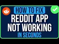 REDDIT APP NOT WORKING 2026 FIXED Reddit DMs Not Working Problem