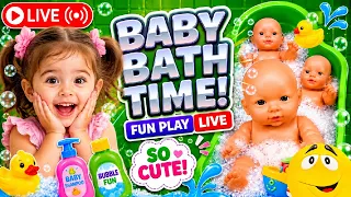 🌈🍭 RAINBOW CANDY BATH 🛁 LIVE! 😱 Most Satisfying ASMR Ever!