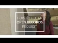 How to file an Open Records Request