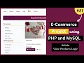 E-Commerce Website Project Using PHP MySQL Admin User Panel Admin View Products Logic - 81