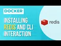 Installing NoSQL Redis database from Docker and Interact directly with CLI