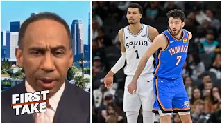 FIRST TAKE | Wemby made Chet Holmgren look like an amateur - Stephen A. on the Thunder’s  G7 loss