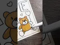 Teddy Bear Love printable coloring page