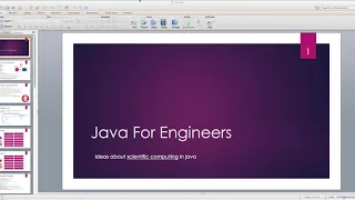 Java for Scientific Computing Intro