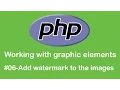 Add watermark to the images PHP tutorial - PHP Working with graphic elements