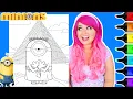 Coloring Minions Egyptian Pyramid Coloring Page Ohuhu Art Markers