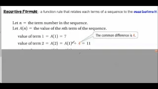 4-7 Arithmetic Sequences