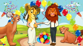 حدوتة الأسد سيمبا ملك الغابة ومرات الأب حواديت قبل النوم قصص أطفال بالعامية حواديت ماما غادة 