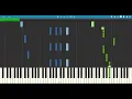 Chicago (album version) - Sofiane Pamart (Synthesia Tutorial | Piano sheet)