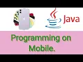 How to run JAVA code on mobile Compiler for java Learn code on mobile java programming language