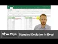 Standard Deviation in Excel NEW VERSION IN DESCRIPTION