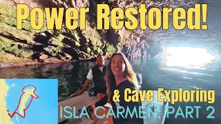 WE SOLVED THE POWER ISSUE! ⚡ Spelunking & Surviving a Baja Norther (Isla Carmen Circ Part 2)