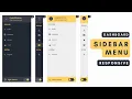 Responsive Sidebar Menu in HTML CSS JavaScript Dashboard Navigation Light Dark Theme Mode