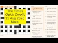 The Times Quick Cryptic 3377