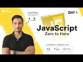 Day 1 Introduction to JavaScript JavaScript Zero to Hero 5 Days