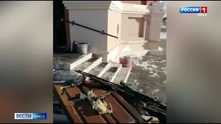 В селе Чернолучье рано утром загорелся храм