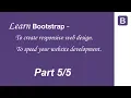 Learn Bootstrap Step by step Tutorial - Part