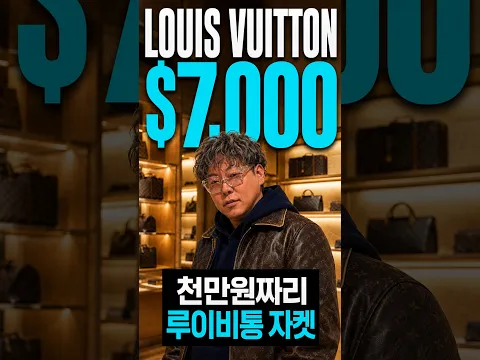 천만원 짜리 루이비통 재킷… 결국 질렀습니다