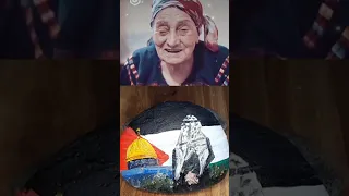 فلسطين القدس لنا غزة رسم ألوان أكريليك PALESTİNE Gaza A Art Dome Of The Rock Acrylic 