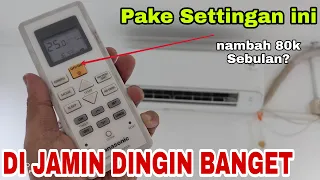 setelan ac panasonic yang paling dingin dan tetep hemat listrik 