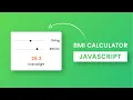 BMI Calculator With Javascript Step By Step Javascript Project With Source Code