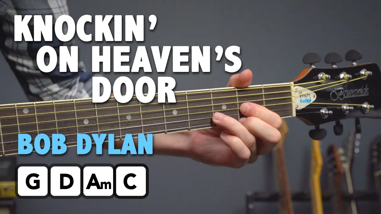 Knocking On Heaven's Door - EASY 4 Chord Guitar Lesson (Bob Dylan) Knocking On Heaven's Door - EASY 4 Chord Guitar Lesson (Bob Dylan)