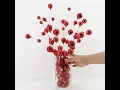 Christmas Vase Centerpiece from Christmas ball and Ordinary Glass Vase