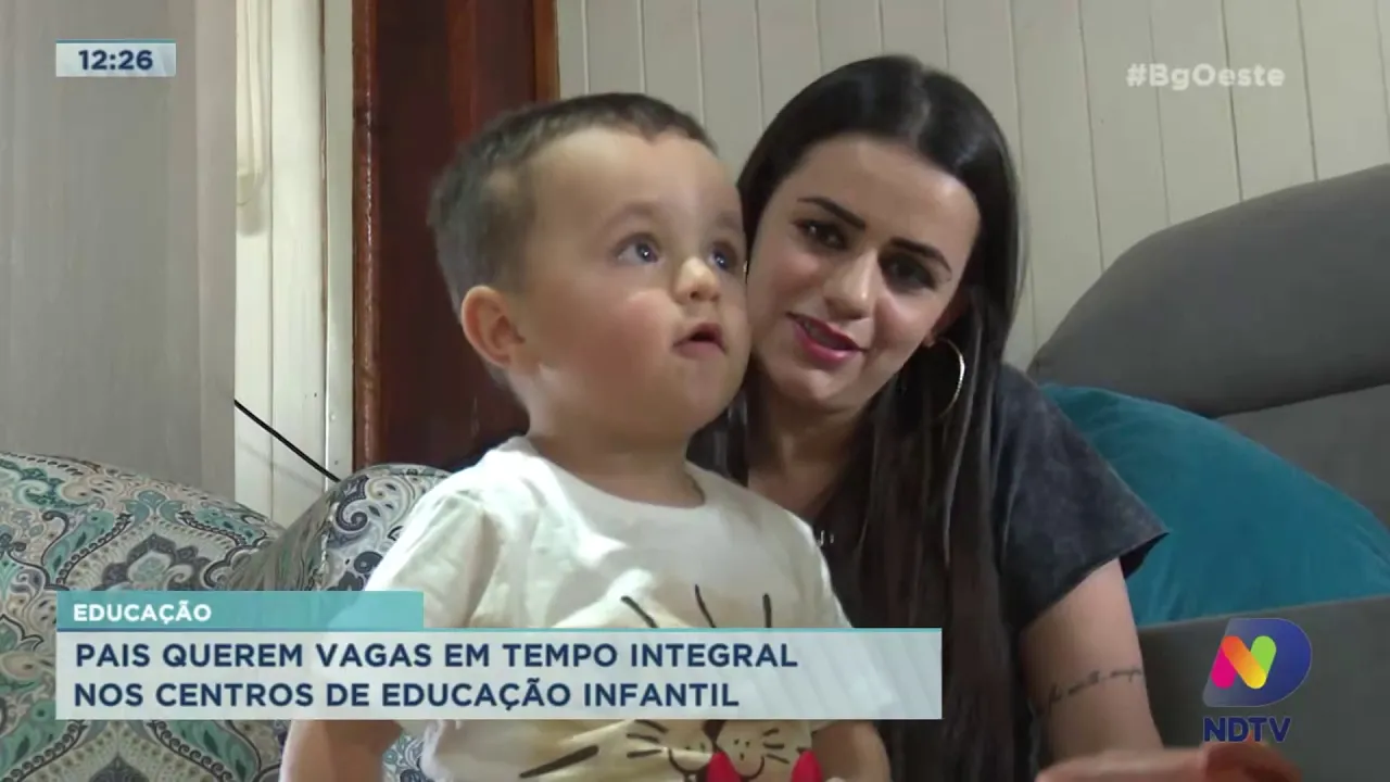 Educação: Pais querem vagas em tempo integral nos centros de educação infantil