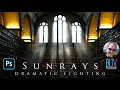 Photoshop How to Create Dramatic SUNRAYS through Windows