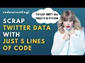 Scrap Twitter Data with Python in 3 minutes Twitter Data Taylor Swift Tweets