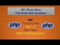 Php Datatypes In Bangla 2022 -5 BdFavour Php Full Course For Beginners
